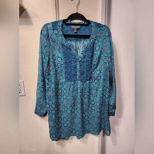 A PEA IN THE POD Long Sleeve Maternity Tunic Top Size Large